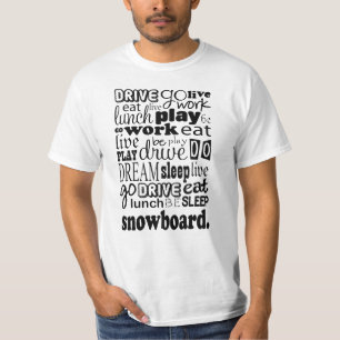 Snowboardgåva T-shirt