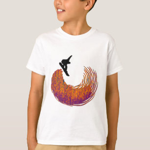 snowboardhalvan leda i rör t shirt