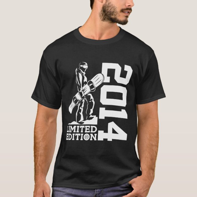 Snowboardin 11:e födelsedag 2014 Snowboardin T Shirt (Framsida)