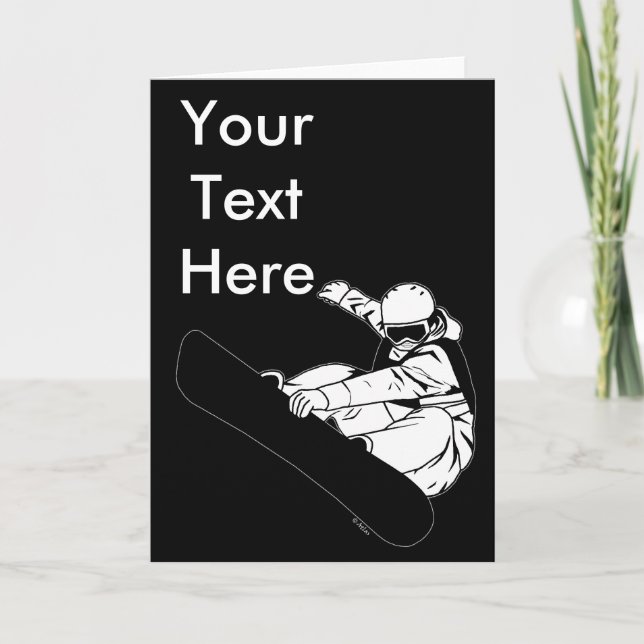 Snowboarding 3 kort (Framsida)