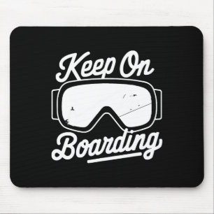 Snowboarding Älskare Humor Design Lusnyj Snowboard Musmatta