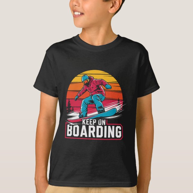 Snowboarding Älskare Humor Design Lusnyj Snowboard T Shirt (Framsida)