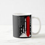 Snowboarding American Flagga Skiing Snowboard for  Kaffemugg<br><div class="desc">Snowboarding American Flagga Skiwboard for Women Kids Manar</div>