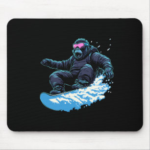 Snowboarding Animals- Gorilla on a Snowboard Snowb Musmatta