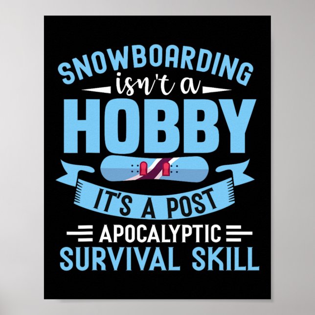 Snowboarding är inte ett hob poster (Framsidan)