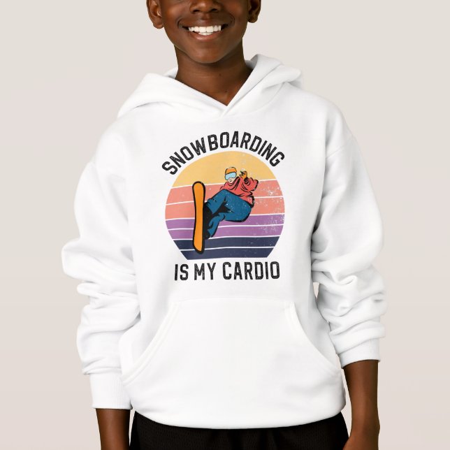 Snowboarding är min Snö-port vid Cardio Snö Boarde T Shirt (Framsida)