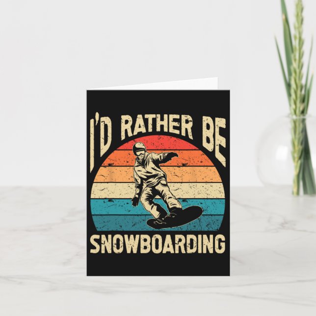 Snowboarding Art Manar Snowboard Winter Coola Snow Kort (Framsida)