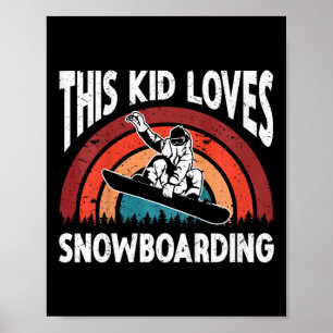 Snowboarding Art Snowboard Winter Coola Snowbo Poster
