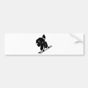 Snowboarding Bildekal