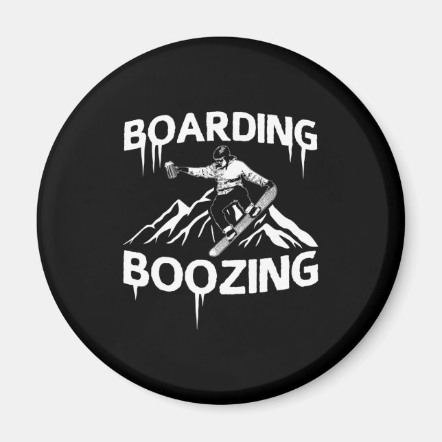 Snowboarding Booing Magnet (Framsidan)