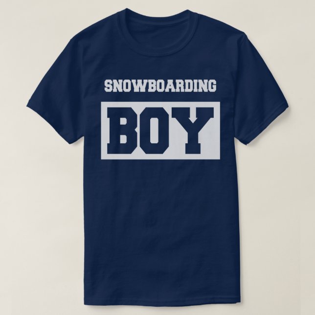 Snowboarding Boy Snowboarding Snowboarder T Shirt (Design framsida)