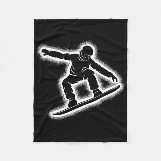 Snowboarding Boys Kids Manar 1 Fleecefilt (Framsidan)