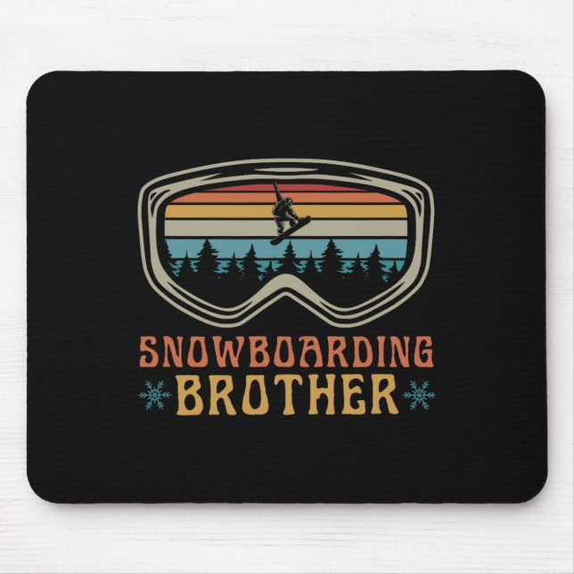 Snowboarding Brother Matching Family Snowboard Tri Musmatta (Framsidan)