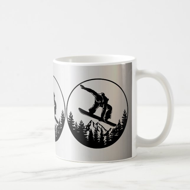 Snowboarding Coffee Mugg (Höger)