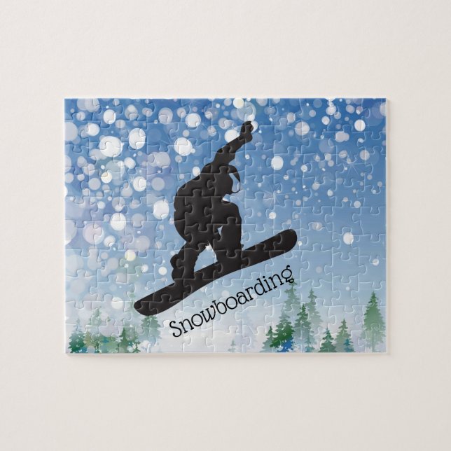 Snowboarding Design Jigszawa Puzzle Pussel (Horisontell)
