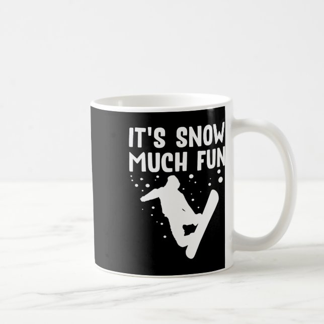 Snowboarding Det är Snö mycket Roligt - Snowbobo Kaffemugg (Höger)