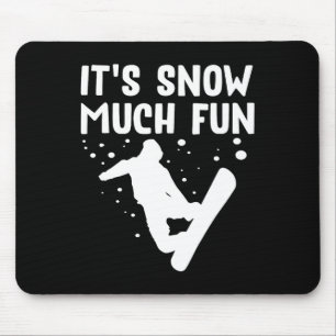 Snowboarding Det är Snö mycket Roligt - Snowbobo Musmatta