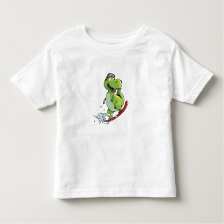 Snowboarding Dinosauer T Shirt