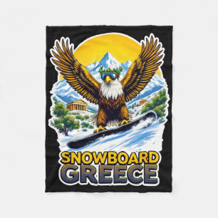 Snowboarding Eagle i Grekland Scenia Fleecefilt