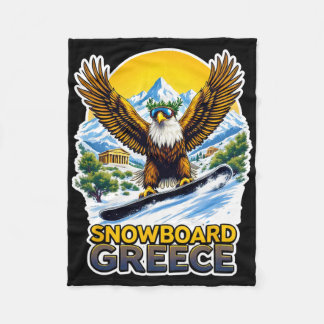 Snowboarding Eagle i Grekland Scenia Fleecefilt