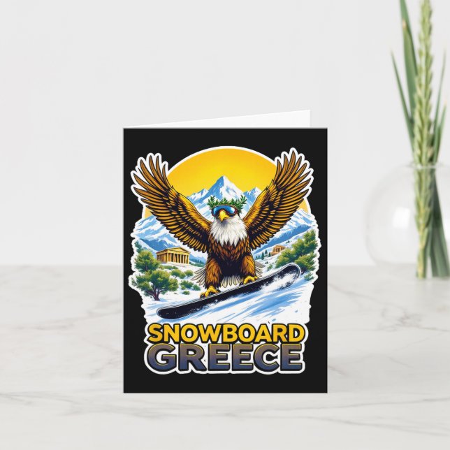 Snowboarding Eagle i Grekland Scenia Kort (Framsida)