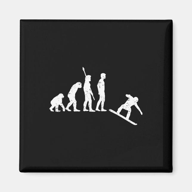 Snowboarding Evolution - Snowboard board Magnet (Framsidan)