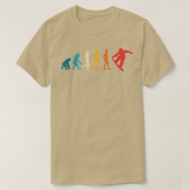 Snowboarding Evolution Snowboarder Snowboard Winte T Shirt (Design framsida)