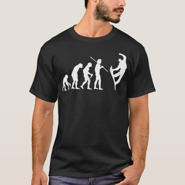 Snowboarding Evolution T Shirt För manar Women and (Framsida)
