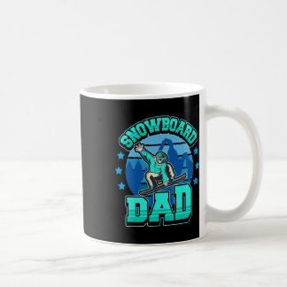 Snowboarding Fantastisk Pappa Manar Gift Kaffemugg