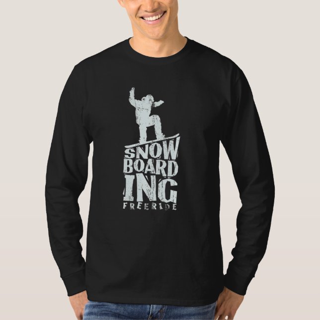 Snowboarding Freeride T Shirt (Framsida)