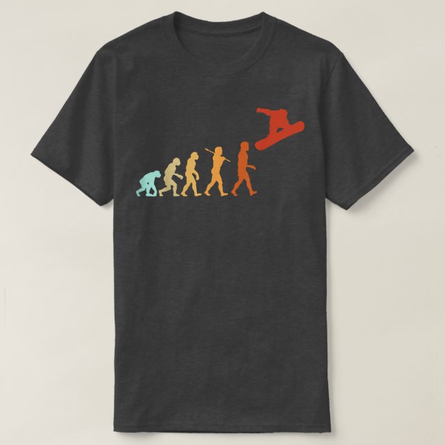 Snowboarding Freestyle Evolution T Shirt (Design framsida)
