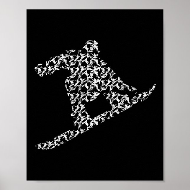 Snowboarding Freestyle Snowboarders Silhouette I S Poster (Framsidan)