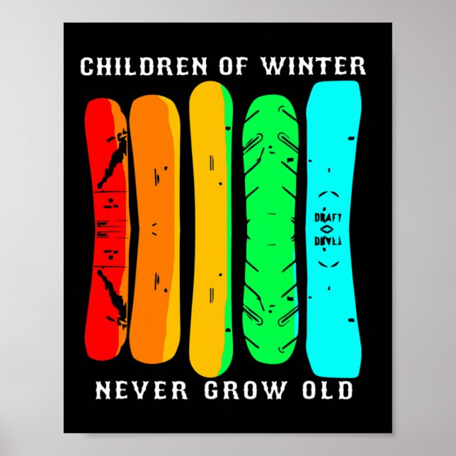 Snowboarding Funny Snowboard Poster (Framsidan)