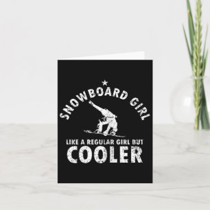 Snowboarding Gift for Girl Snowboarder Wintersport Kort