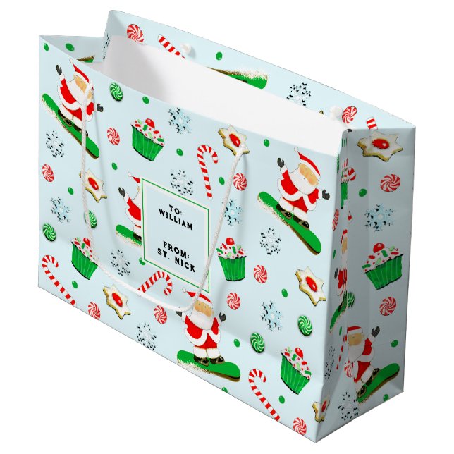 Snowboarding God Helgdag (Framsidan Vinklad)