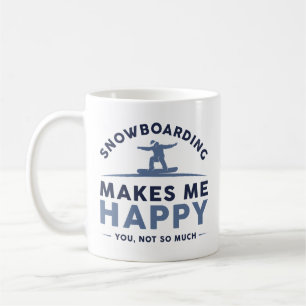 Snowboarding gör att jag inte är så mycket Lycklig Kaffemugg