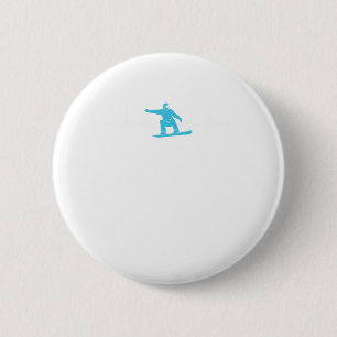 Snowboarding Heartslag Coola Winter Sports Gift Knapp