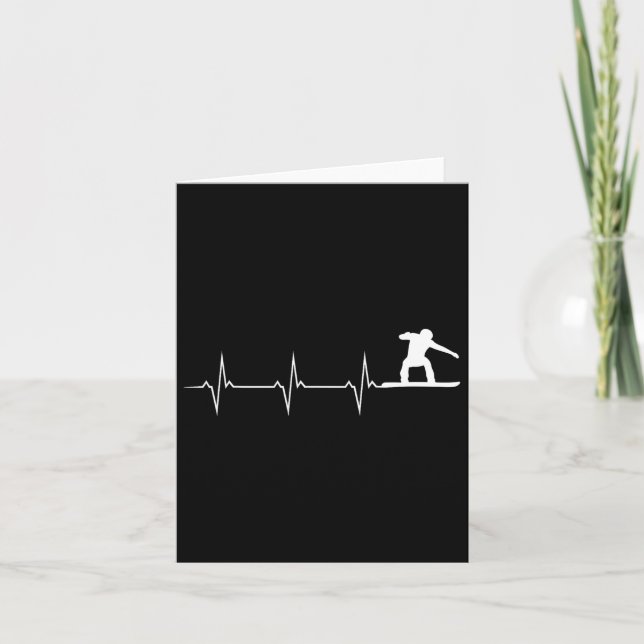 Snowboarding Heartslag - Snowboard board Kort (Framsida)