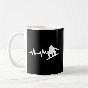 Snowboarding Heartslag Snowboard Kaffemugg