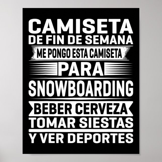 Snowboarding Helg Poster (Framsidan)