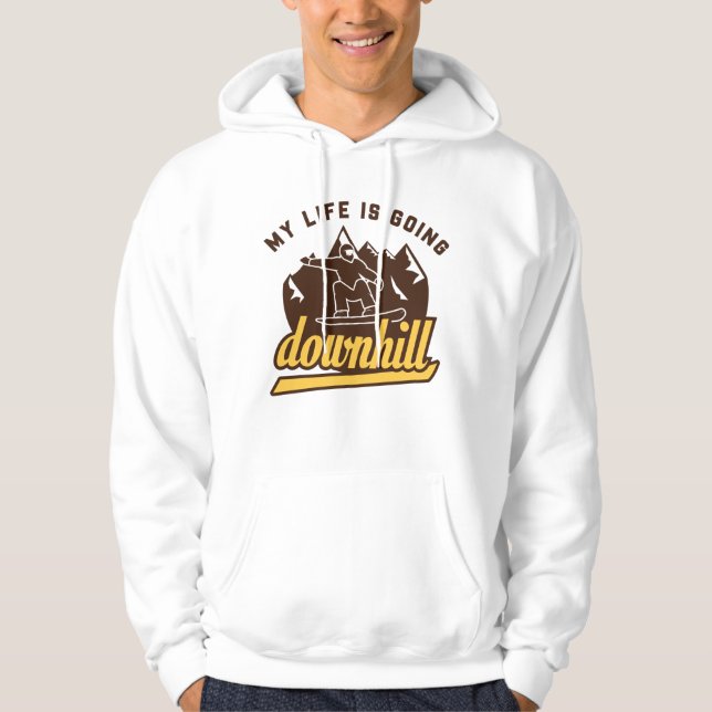 Snowboarding Hoodie (Framsida)