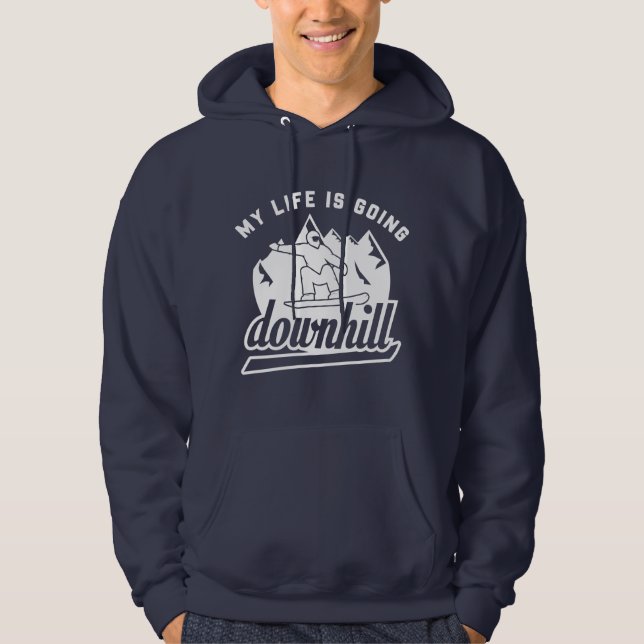 Snowboarding Hoodie (Framsida)