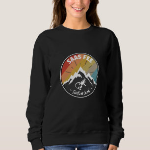 Snowboarding in Saas Fee Schweiz T Shirt
