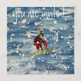 Snowboarding-inbjudan Inbjudningar