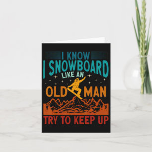 Snowboarding jag vet att jag är som en gammal man kort