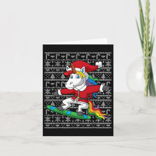 Snowboarding jul Unicorn Jultomten Snowboa Kort