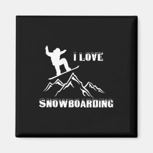 Snowboarding Kärlek Magnet