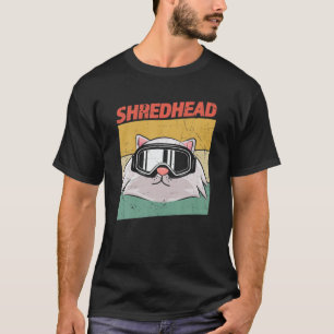 Snowboarding-katt i Goggles T Shirt