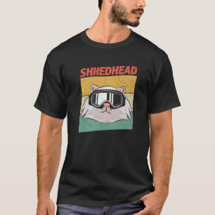Snowboarding-katt i Goggles T Shirt