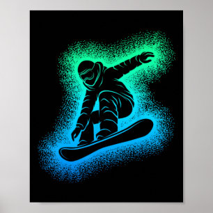 Snowboarding Kids Boys Manar Poster